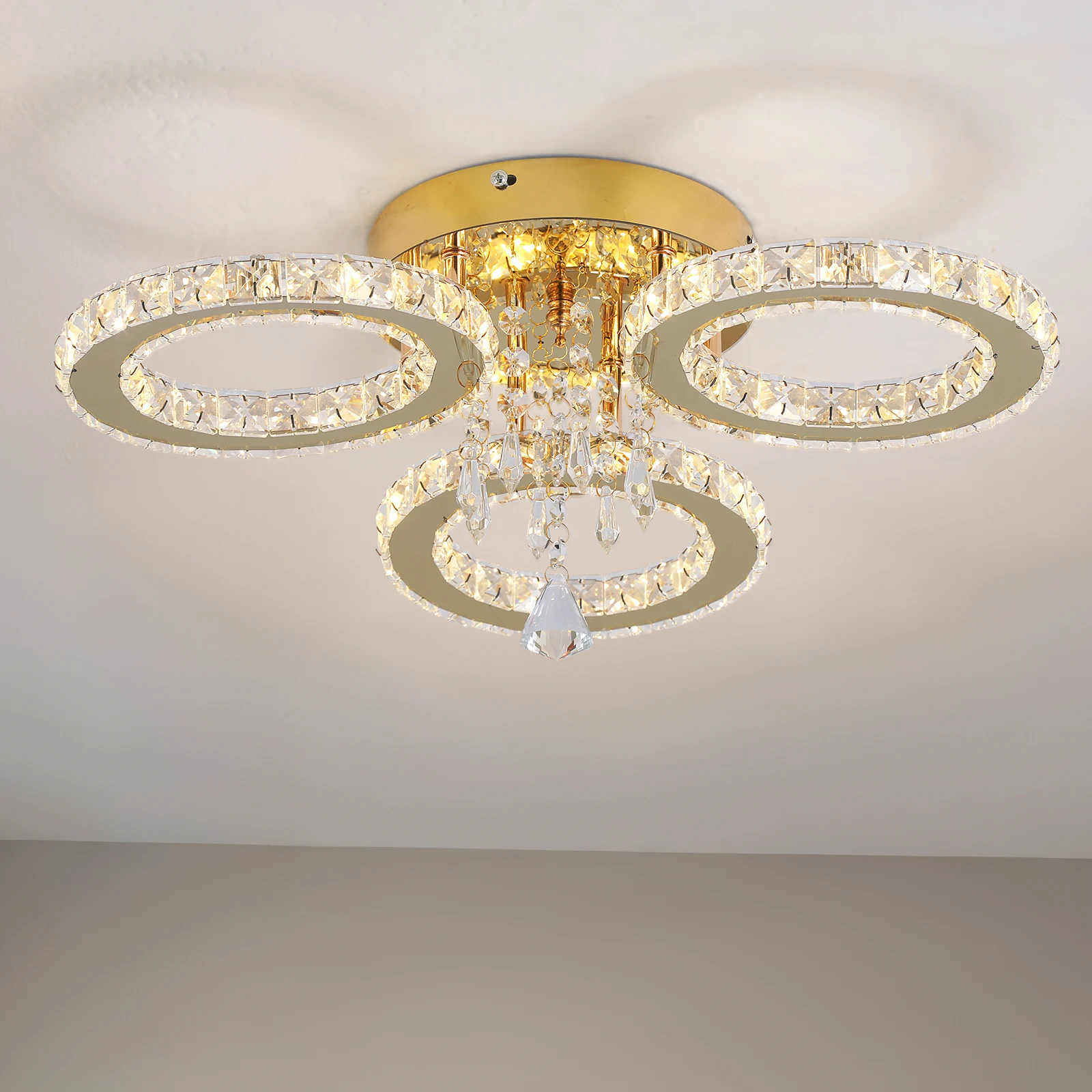 Led Ceiling Light Modern Home Decoration Crystal Chandelier Luxury Living Room BedRoom Dining Gold Ceiling Lamp lighting - Image 4