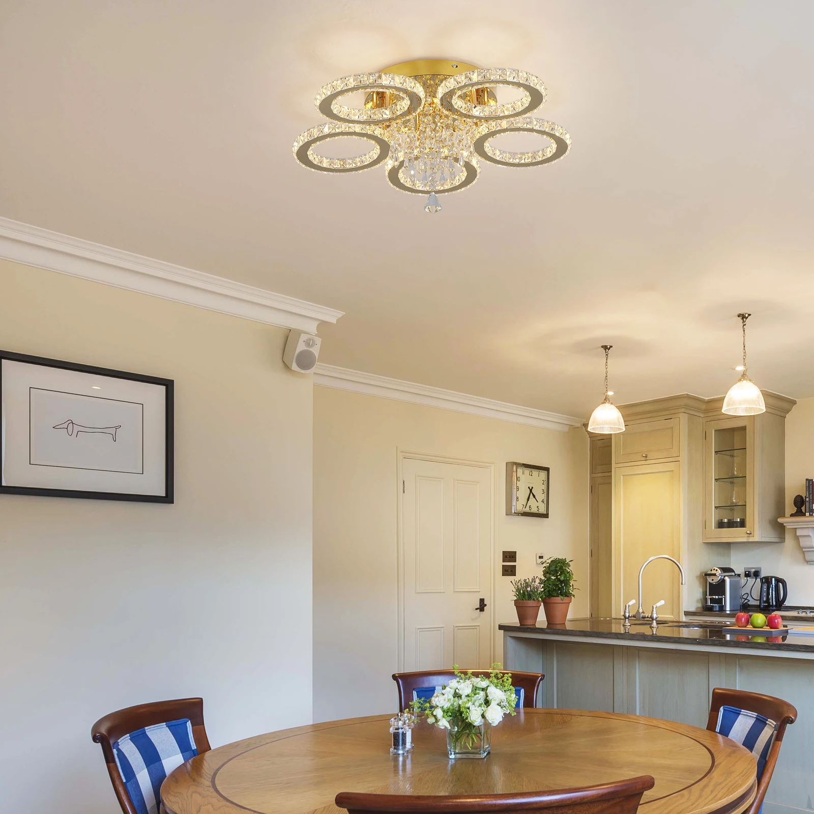 Led Ceiling Light Modern Home Decoration Crystal Chandelier Luxury Living Room BedRoom Dining Gold Ceiling Lamp lighting - Image 5