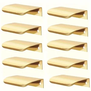 5/10pcs Hidden Handles for Furniture Kitchen Cabinet Handles Minimalist Wardrobe Cupboard Drawer Knobs Aluminum Alloy Handles