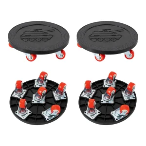 4Pcs Professional Furniture Transport Lifter Tool Set 360° Rotating Stuffs Moving Hand Tools Set Furniture Mover