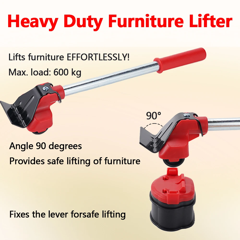 6KG Furniture Moving Transport Roller Set Heavy Duty Lifiting Caster Tool Furniture Transport Lifter Sliders Roller Tool - Image 5