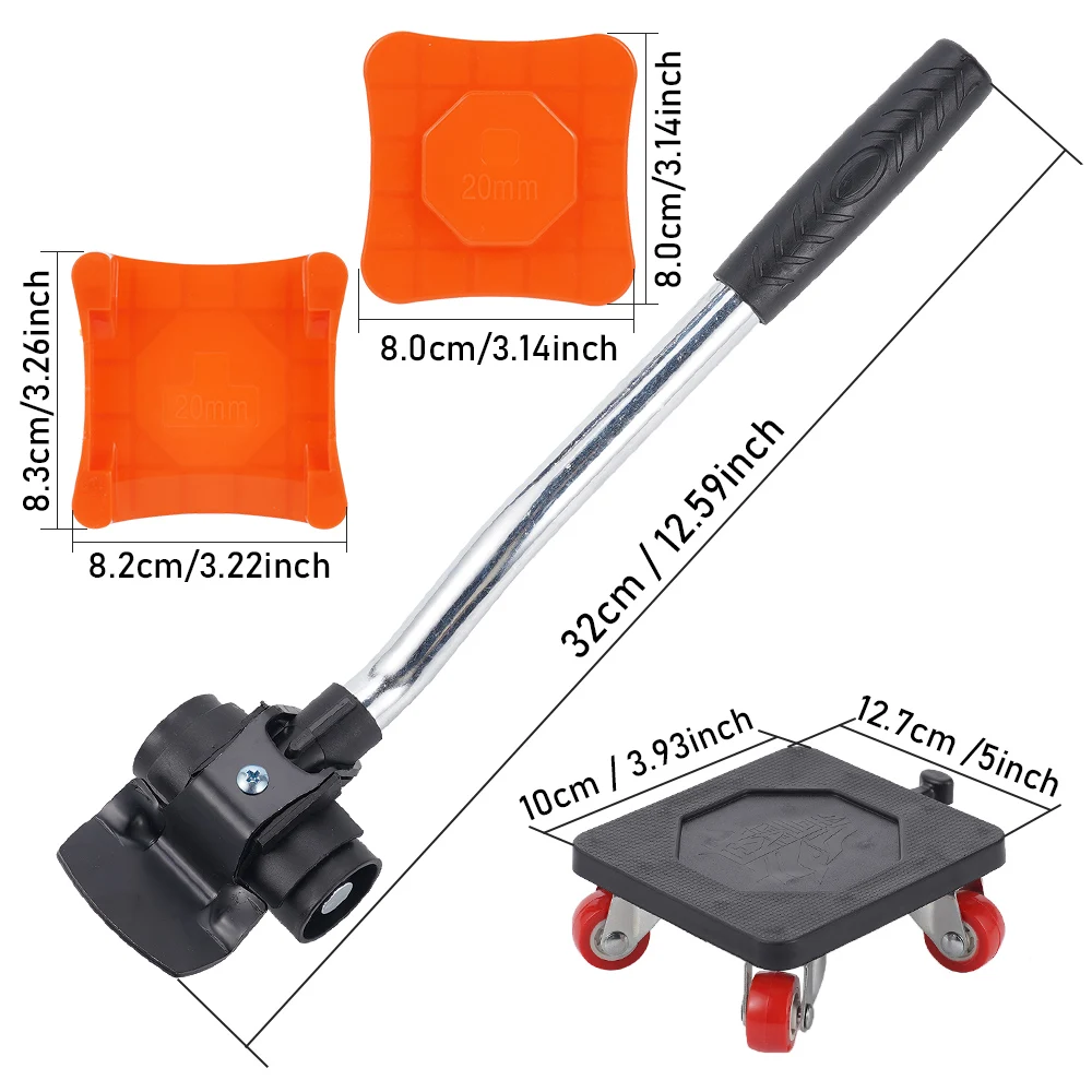 500KG Heavy Duty Furniture Lifter Transport Mover Sliders Furniture Roller Furniture Dolly Labor-Saving Furniture Mover Tools - Image 3