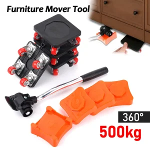 500KG Heavy Duty Furniture Lifter Transport Mover Sliders Furniture Roller Furniture Dolly Labor-Saving Furniture Mover Tools