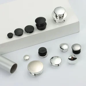 10Pcs Stainless Steel Round Pipe Tube End Cap Furniture Leg Plug Blanking End Cap Bung For Home Daily Tool Furniture Accessories